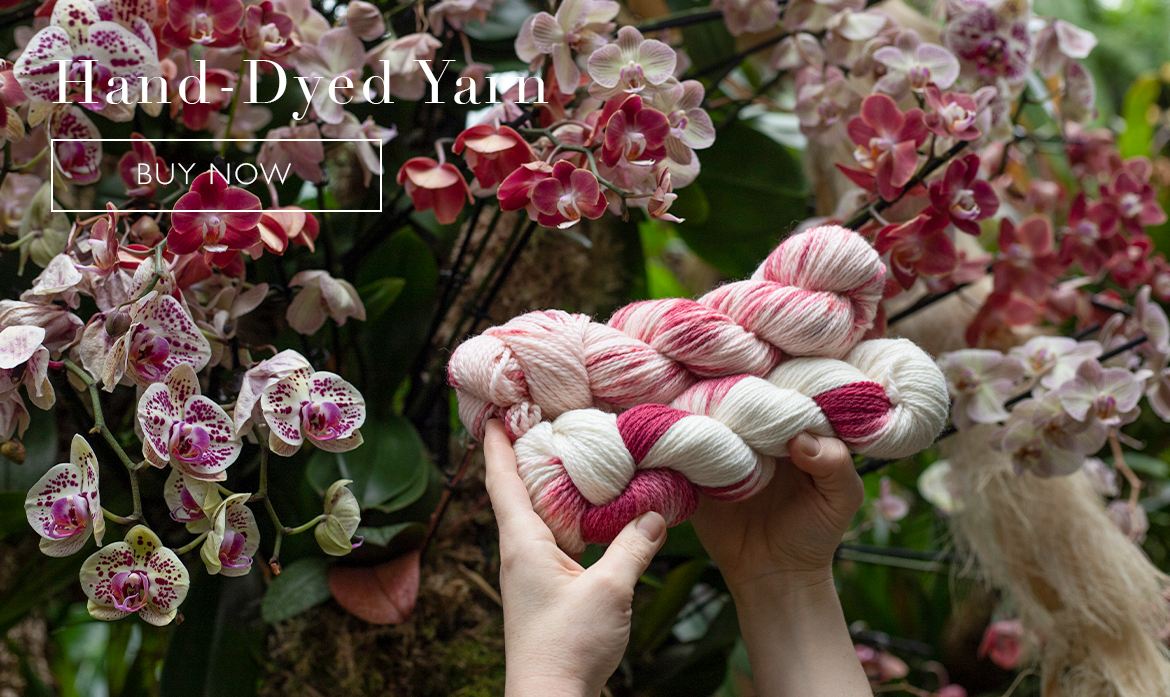 TOFT Hand Dyed yarn for stunning crochet flowers 